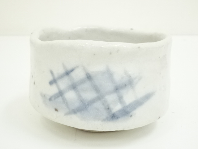 JAPANESE TEA CEREMONY / SHINO TEA BOWL CHAWAN / ARTISAN WORK